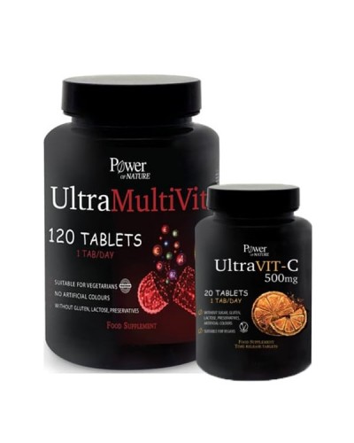 POWER HEALTH PROMO SPORT SERIES ULTRAMULTIVIT 120TABS & ΔΩΡΟ ULTRAVIT-C 500MG 20TABS