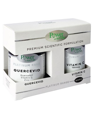 POWER HEALTH PLATINUM RANGE QUERCEVID 30CAPS & ΔΩΡΟ VITAMIN C 1000MG 20TABS