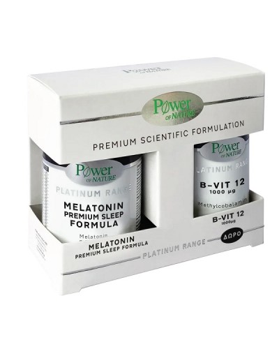 POWER HEALTH PROMO PLATINUM RANGE MELATONIN PREMIUM SLEEP FORMULA 30CAPS & ΔΩΡΟ B-VIT12 1000ΜG 20TABS