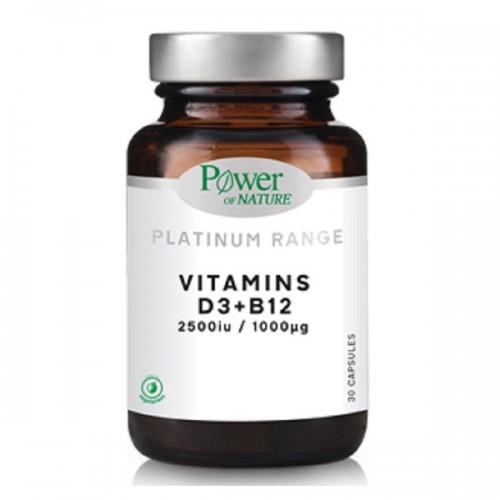 POWER HEALTH PLATINUM VITAMINS D3 2500IU & B12 1000MG 30CAPS