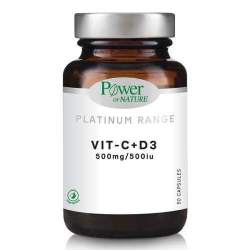 POWER HEALTH PLATINUM VIT-C + D3 500mg/500iu 50caps