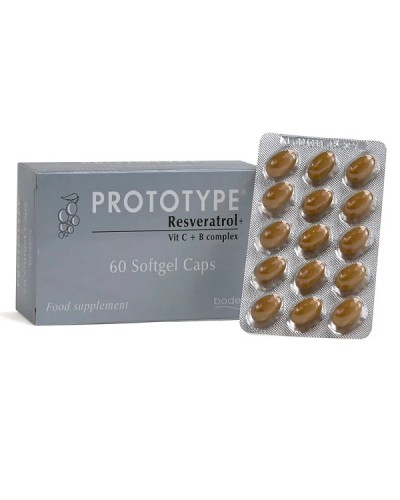 BODERM PROTOTYPE RESVERATROL + VIT C + B COMPLEX 60 softgel caps