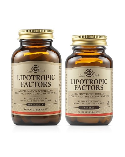 SOLGAR PROMO LIPOTROPIC FACTORS 100TABS & 50TABS