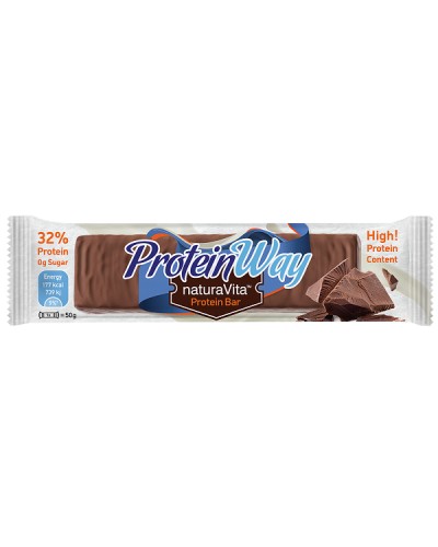 NATURA VITA PROTEIN WAY BAR CHOCOLATE FLAVOUR 32% PROTEIN 50GR