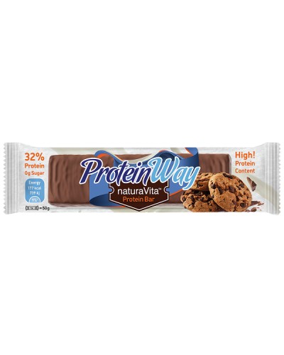 NATURA VITA PROTEIN WAY BAR COOKIES FLAVOUR 32% PROTEIN 50GR