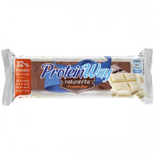 NATURA VITA PROTEIN WAY BAR WHITE CHOCOLATE FLAVOUR 32% PROTEIN 50GR