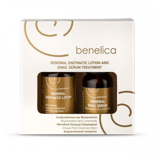 BENELICA RENEWAL ENZYMATIC LOTION 30ML & SNAIL SERUM TREATMENT 12ML