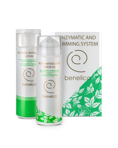 BENELICA ENZYMATIC AND SLIMMING SYSTEM ENZYMATIC REVITALIZING LOTION  200ML& BODY ANTICELLULITE FREEZE GEL 150ML