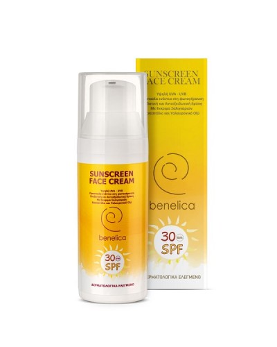 BENELICA SUNSCREEN FACE CREAM 30SPF 50ML