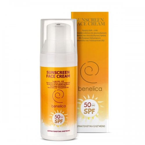 BENELICA SUNSCREEN FACE CREAM 50SPF 50ML