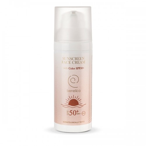 BENELICA SUNSCREEN FACE CREAM WITH COLOR 50SPF 50ML