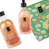 LAVISH CARE PROMO WINTER ORANGE WAFFLE BAG SET BATH & SHOWER GEL 500ml & GLITTER BODY LOTION 300ml