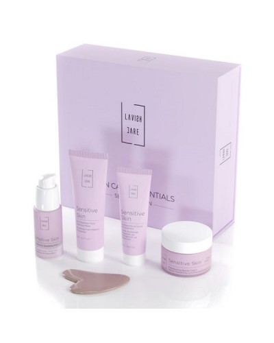 LAVISH CARE PROMO SKIN CARE ESSENTIALS SENSITIVE SKIN ANTI-REDNESS FACE SOOTHING MASK 75ml & SOOTHING FACIAL SCRUB 50ml & REBALANCING BOOST CREAM 50ml & SENSITIVE FIX SOOTHING FACE SERUM 30ml & ΔΩΡΟ GUA SHA