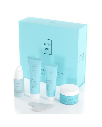 LAVISH CARE PROMO HYDRO BOOST SKIN MOISTURISING FACE MASK 75ml & REVIVING HYALURONIC DEEP FACIAL SCRUB 50ml & MOISTURISING HYDRO-GEL 50ml & MOISTURE BALANCE FACE SERUM 30ml & ΔΩΡΟ GUA SHA