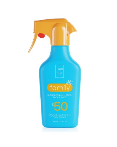 LAVISH CARE FAMILY SUNSCREEN MILK SPRAY FACE & BODY SPF50 300ml