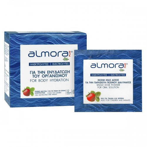 ALMORA PLUS SACHET ΗΛΕΚΤΡΟΛΥΤΕΣ 12 ΦΑΚΕΛΑΚΙΑ