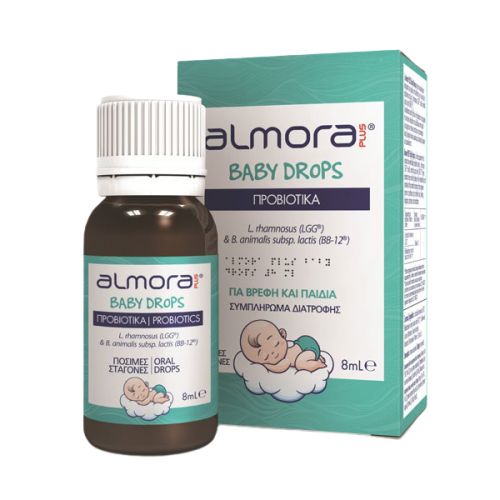 ALMORA PLUS PROBIOTICS BABY DROPS ΠΡΟΒΙΟΤΙΚΑ ΓΙΑ ΒΡΕΦΗ & ΠΑΙΔΙΑ 8ML