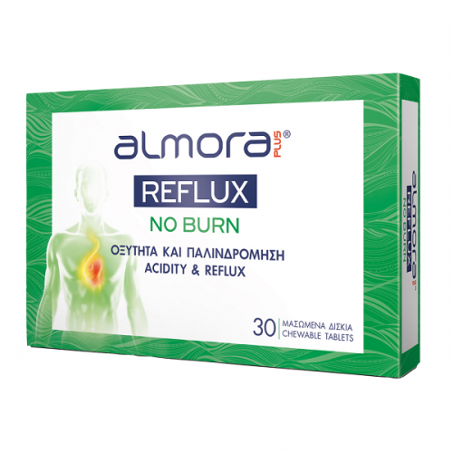 ALMORA PLUS REFLUX NO BURN 30 ΜΑΣΩΜΕΝΑ ΔΙΣΚΙΑ