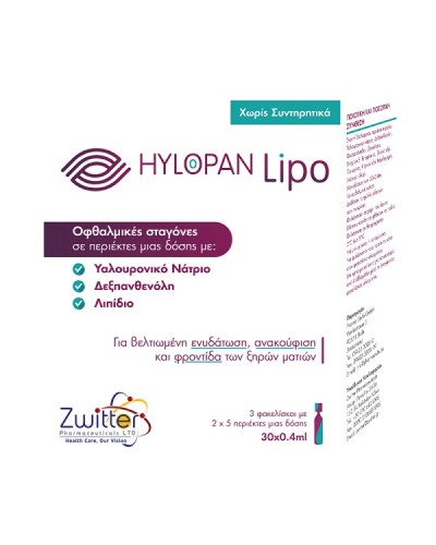 HYLOPAN LIPO EYE DROPS 30 x 0.4ML