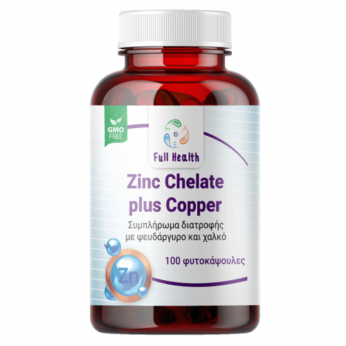 FULL HEALTH ZINC CHELATE PLUS COPPER 100 Vcaps