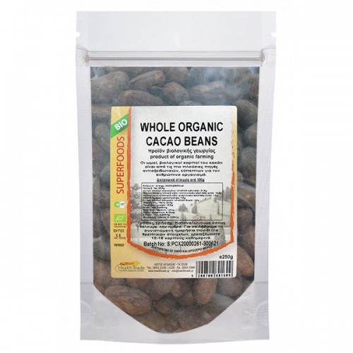 HEALTH TRADE CACAO BEANS BIO 250GR