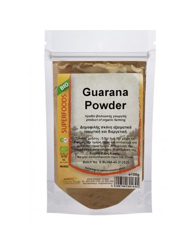 HEALTH TRADE GUARANA POWDER BIO 100GR