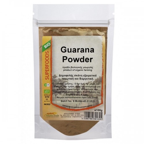 HEALTH TRADE GUARANA POWDER BIO 100GR