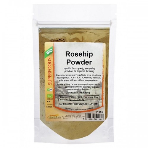 HEALTH TRADE ROSEHIP POWDER BIO 125GR