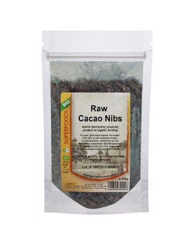 HEALTH TRADE RAW CACAO NIBS ORGANIC 250GR