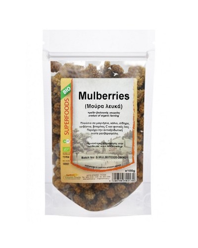 HEALTH TRADE MULBERRIES (ΛΕΥΚΑ ΜΟΥΡΑ) BIO 100GR