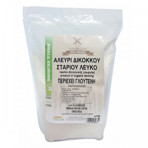 HEALTH TRADE ΑΛΕΥΡΙ ΔΙΚΟΚΚΟ ΛΕΥΚΟ ΒΙΟ 1 KG