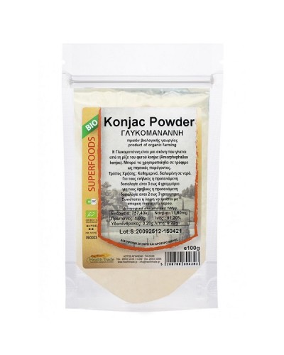 HEALTH TRADE KONJAC GLUCOMANNAN POWDER BIO 100GR