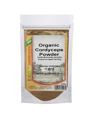 HEALTH TRADE ORGANIC CORDYCEPS POWDER 100GR