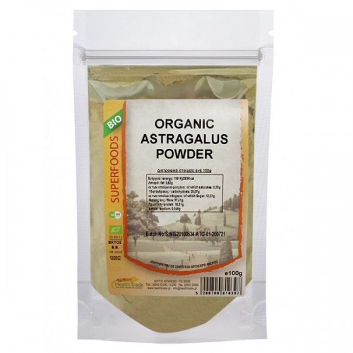 HEALTH TRADE ORGANIC ASTRAGALUS POWDER 100G