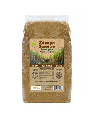 HEALTH TRADE ΖΑΧΑΡΗ DEMERARA BIO 1KG