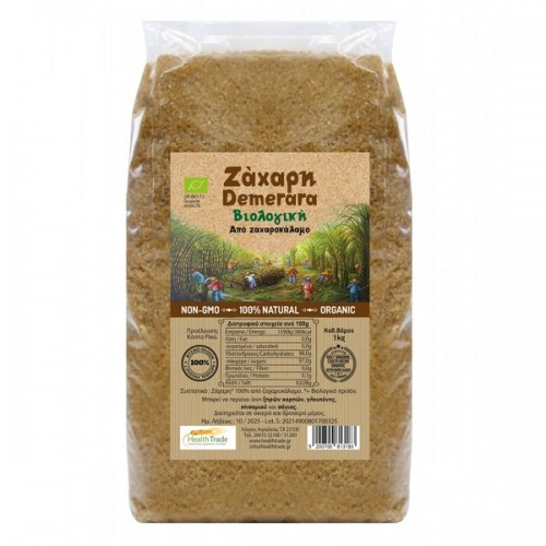 HEALTH TRADE ΖΑΧΑΡΗ DEMERARA BIO 1KG