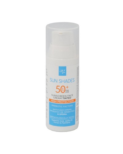 AG PHARM SUN SHADES SUNSCREEN FACE CREAM SPF50+ TINTED 2 x 50ML (1+1 ΔΩΡΟ)