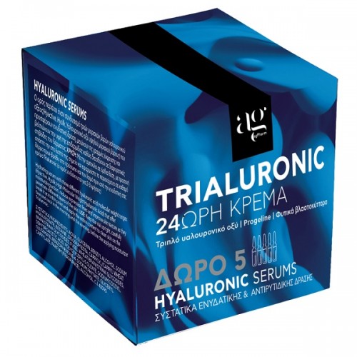 AG PHARM PROMO TRIALURONIC CREAM 50ml & HYALURONIC SERUM 5x2ml