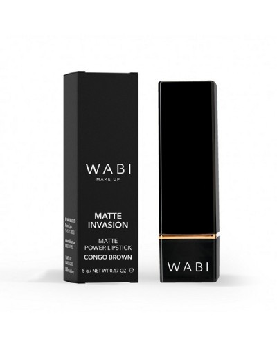 WABI MATTE INVASION LIPSTICK CONGO BROWN 5G