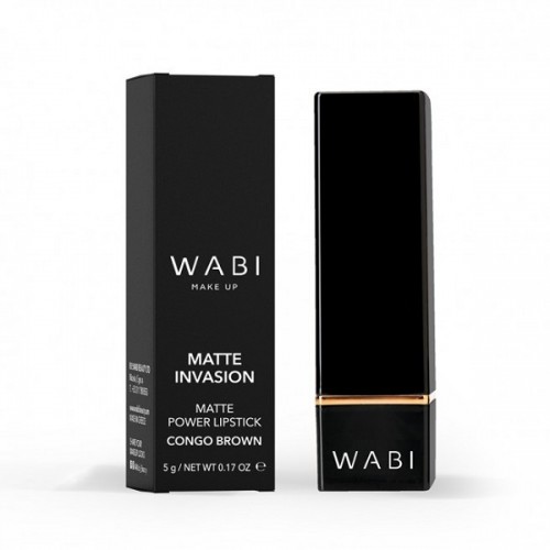 WABI MATTE INVASION LIPSTICK CONGO BROWN 5G