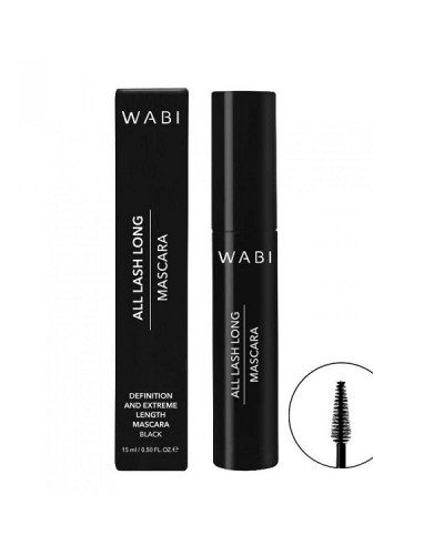 WABI ALL LASH LONG MASCARA BLACK 15ML