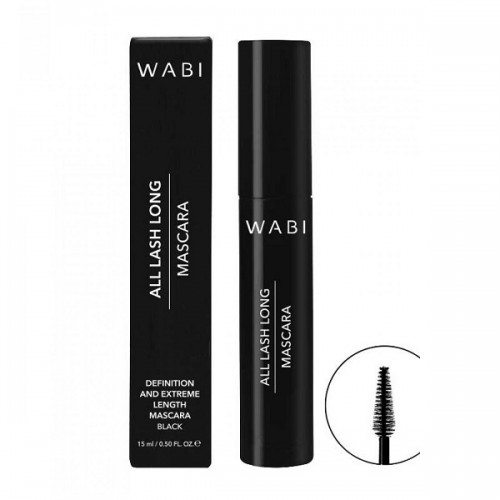 WABI ALL LASH LONG MASCARA BLACK 15ML