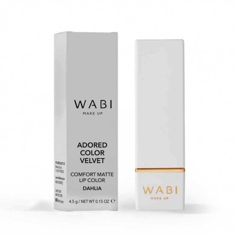 WABI ADORED COLOR VELVET LIPSTICK DAHLIA 4.5G WABI ADORED COLOR VELVET LIPSTICK DAHLIA 4.5G