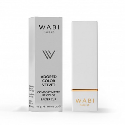 WABI ADORED COLOR VELVET LIPSTICK BALTER CUP 4 5G