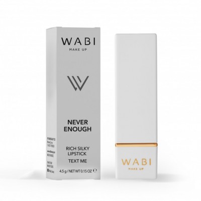 WABI NEVER ENOUGH LIPSTICK TEXT ME 4 5G