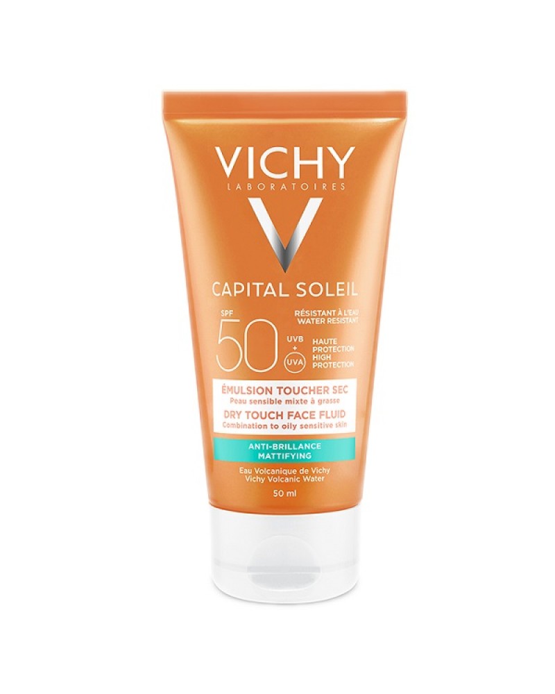 VICHY CAPITAL SOLEIL DRY TOUCH FACE FLUID SPF50+ 50ML & ΔΩΡΟ MINERAL 89 PROBIOTIC FRACTIONS 10ML