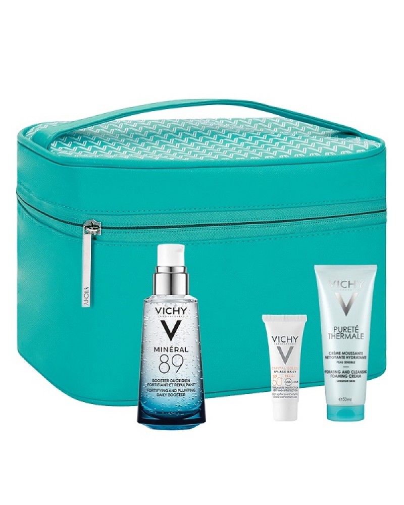 VICHY MINERAL 89 BOOSTER 50ML & ΔΩΡΟ PURETE THERMALE CREME MOUSSANTE 50ML & CAPITAL SOLEIL UV- AGE DAILY SPF50+ 3ML