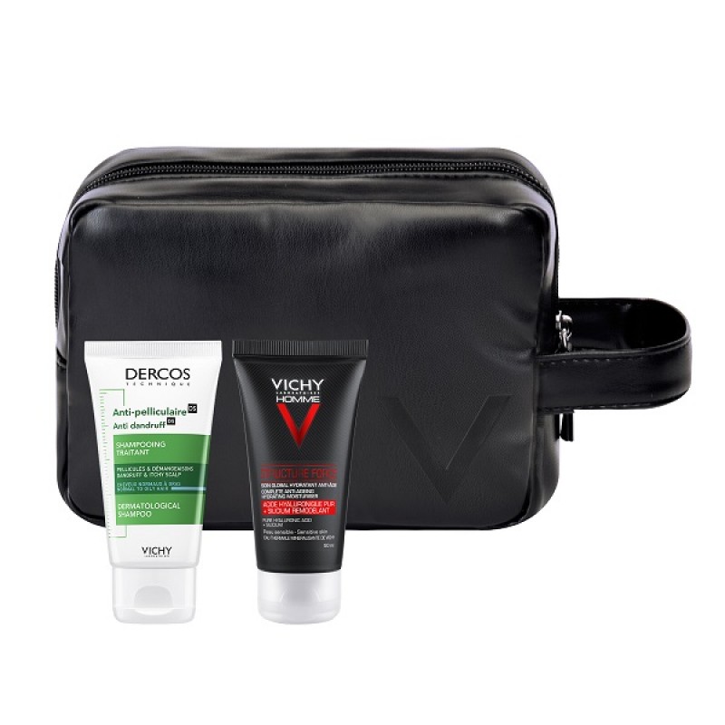 VICHY HOMME STRUCTURE FORCE 50ML & ΔΩΡΟ DERCOS SHAMPOO ANTI-DANDRUFF NORMAL- OILY 50ML & ΝΕΣΕΣΕΡ VICHY HOMME STRUCTURE FORCE 50ML & ΔΩΡΟ DERCOS SHAMPOO ANTI-DANDRUFF NORMAL- OILY 50ML & ΝΕΣΕΣΕΡ