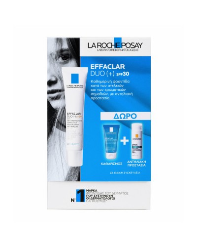 LA ROCHE POSAY PROMO EFFACLAR DUO (+) SPF30 40ML & ΔΩΡΟ EFFACLAR GEL 50ML & ΑNTHELIOS OIL CORRECT SPF50+ 3ML