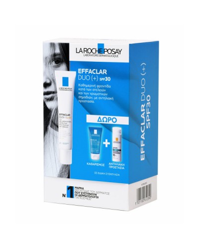 LA ROCHE POSAY PROMO EFFACLAR DUO (+) SPF30 40ML & ΔΩΡΟ EFFACLAR GEL 50ML & ΑNTHELIOS OIL CORRECT SPF50+ 3ML